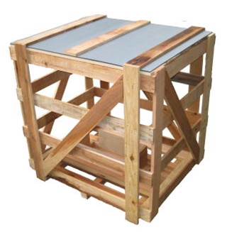 【導入事例／木箱３】梱包用木箱　-スカシ木箱　クレート-